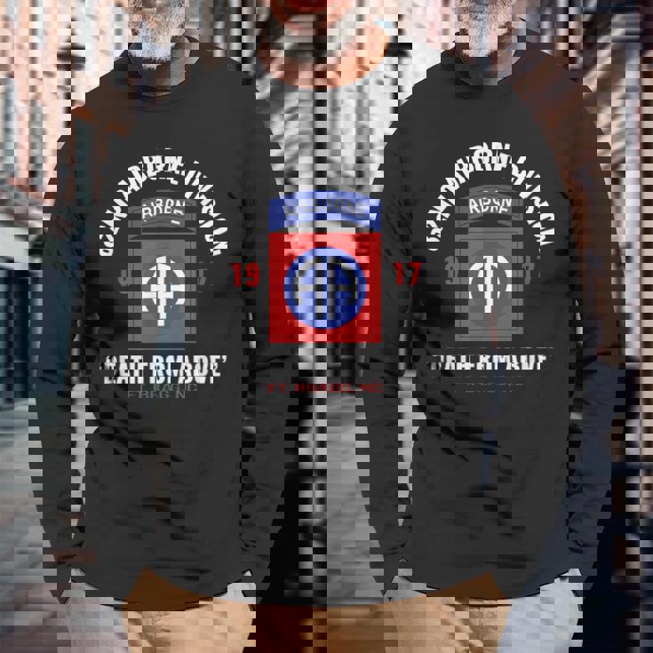 第82空挺師団 長袖Tシャツ 高齢者への贈り物