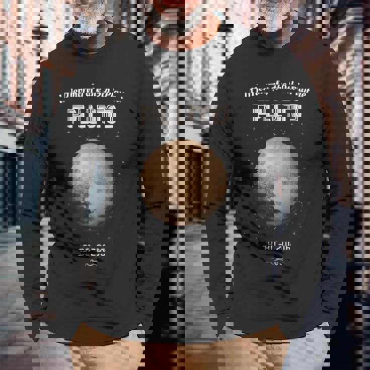 第9惑星冥王星 長袖Tシャツ 高齢者への贈り物