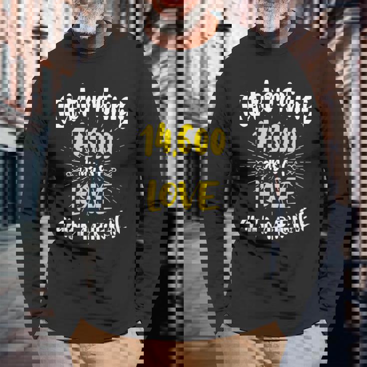 結婚40周年のお祝い 結婚40周年記念 長袖tシャツ 長袖Tシャツ 高齢者への贈り物