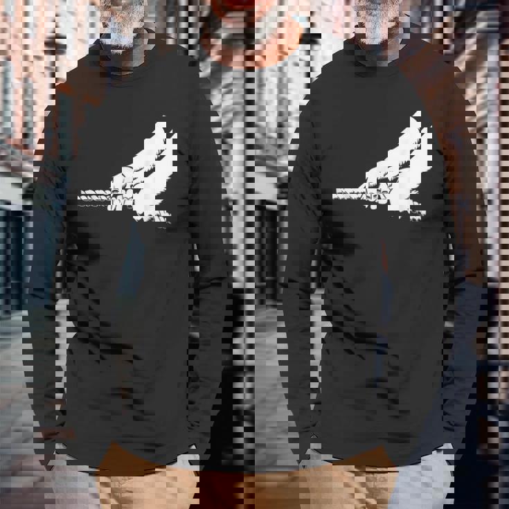 綱引きロープチームチーム。 長袖Tシャツ 高齢者への贈り物