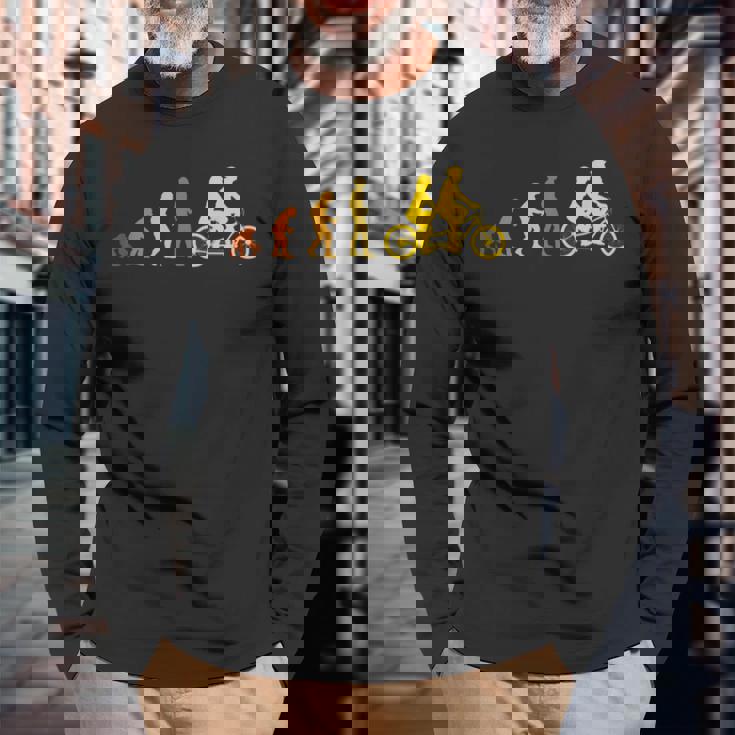 自転車 タンデムバイク タンデムバイク 長袖Tシャツ 高齢者への贈り物