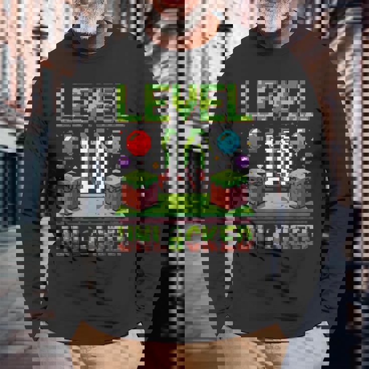 誕生日 男の子 シャツ レベル 10 ロック解除 10歳の誕生日 男の子 長袖Tシャツ 高齢者への贈り物