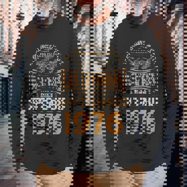 メンズ 誕生日プレゼント The Legends 1976年9月 長袖Tシャツ 高齢者への贈り物