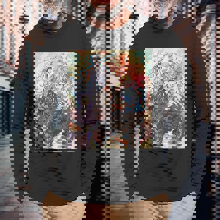 逆光 -煙くゆる宴- Kv 長袖Tシャツ 高齢者への贈り物