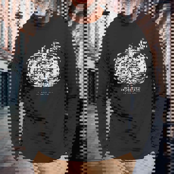 野生の島のロズ Gentle Parenting 長袖Tシャツ 高齢者への贈り物