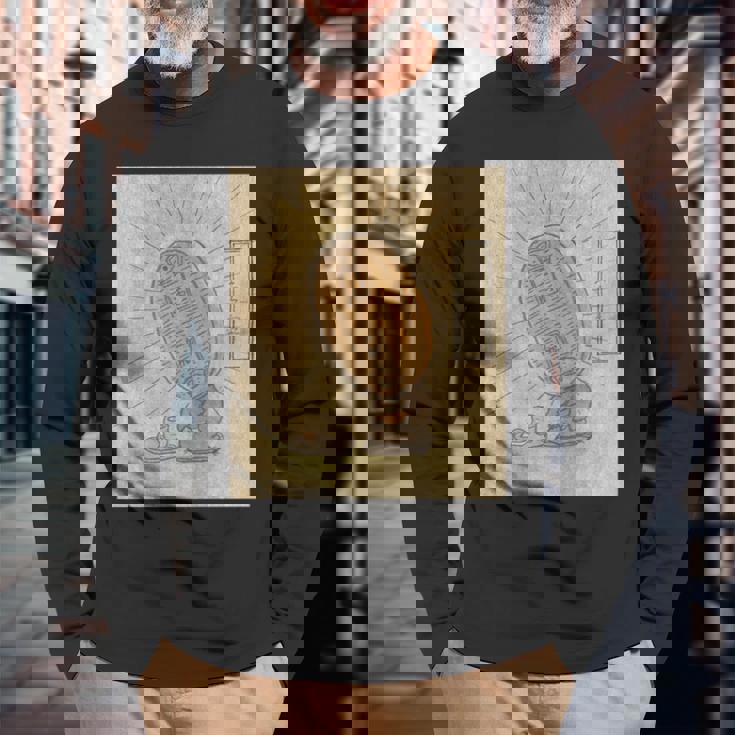 金霊【日本の妖怪シリーズ】 長袖tシャツ 長袖Tシャツ 高齢者への贈り物