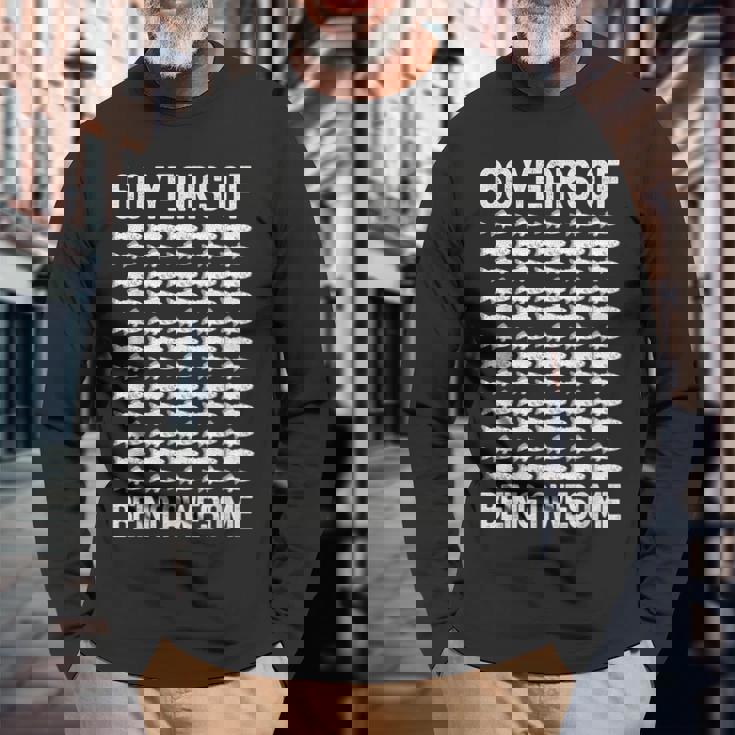 釣りバカ 面白いtシャツ 釣り人 還暦祝い 60歳 メンズ おもしろ 面白い 服 海釣り 川釣り 父の日 父 長袖Tシャツ 高齢者への贈り物