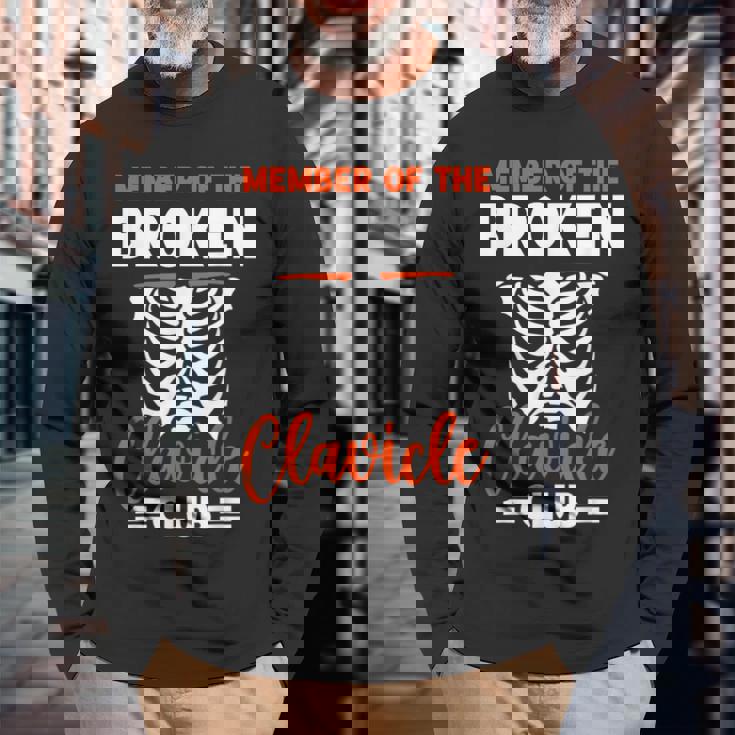 鎖骨骨折クラブのメンバー 手術 鎖骨 リカバリー サポート 鎖骨骨折 長袖Tシャツ 高齢者への贈り物