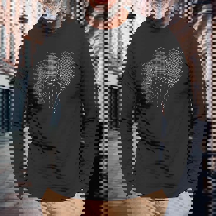 面白いtシャツ テニス ラケット おもしろ 服 ネタ メンズ テニス部 おもしろグッズ 大人 子供 長袖Tシャツ 高齢者への贈り物