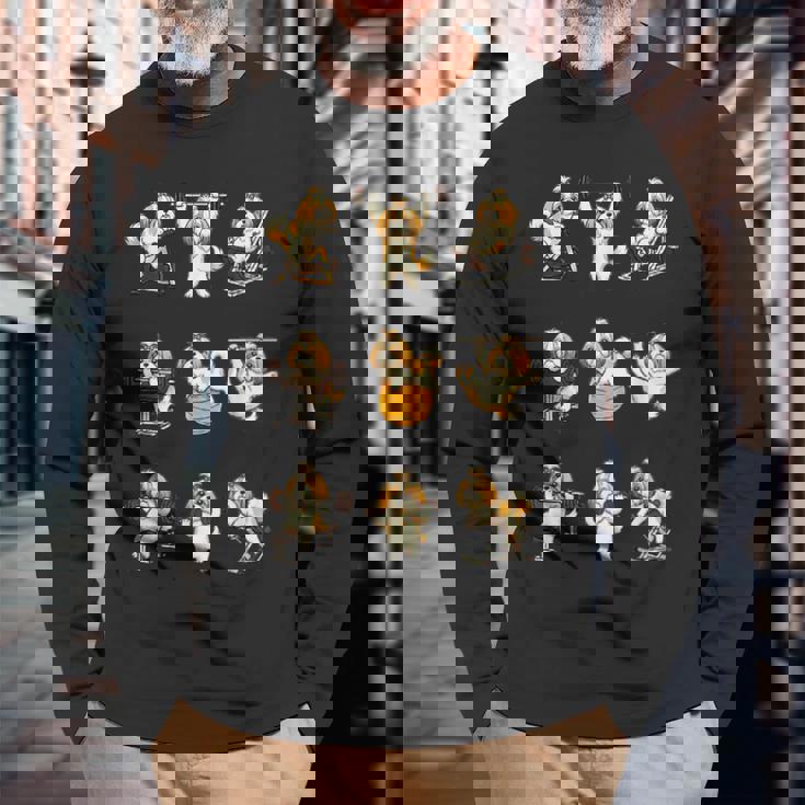 面白いtシャツ 犬 シーズー 筋トレ ジム イヌ グッズ かわいい おもしろtシャツ 面白い 服 ネタ 長袖Tシャツ 高齢者への贈り物