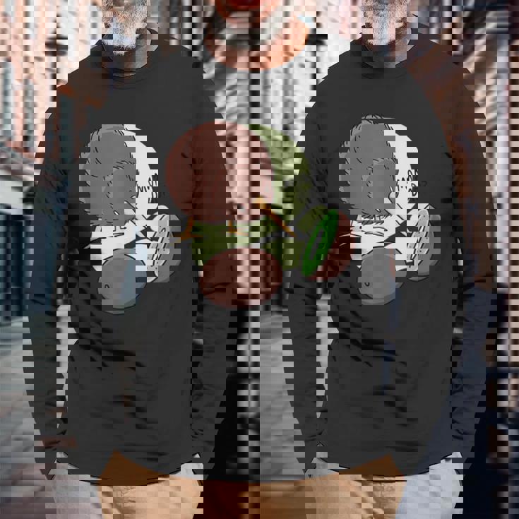 面白いキウイの鳥とキウイのフルーツキウイ、キウイの鳥好き。 長袖Tシャツ 高齢者への贈り物