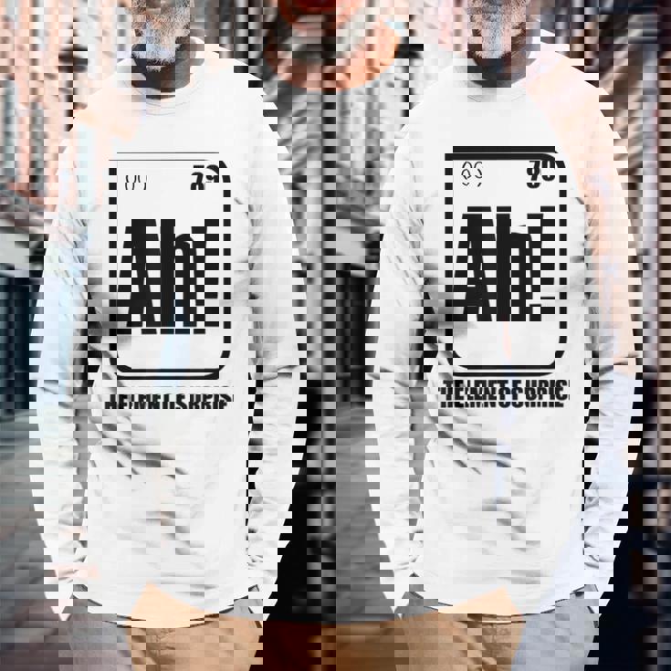 Ah The Element Ofurprise 元素周期表 ミーム 長袖Tシャツ 高齢者への贈り物