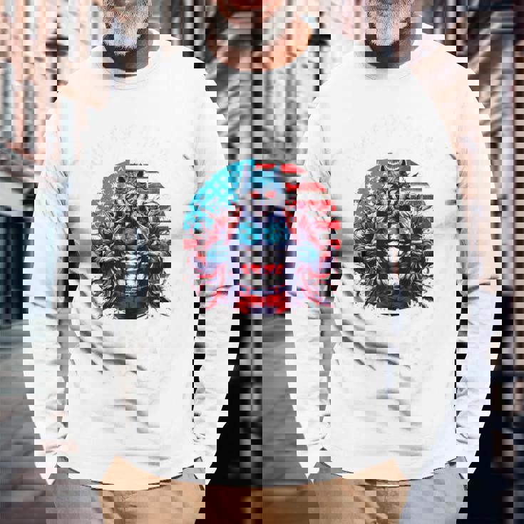 American Werewolfigma シャツ 面白い クリンジ 狼 ブレイン 長袖Tシャツ 高齢者への贈り物