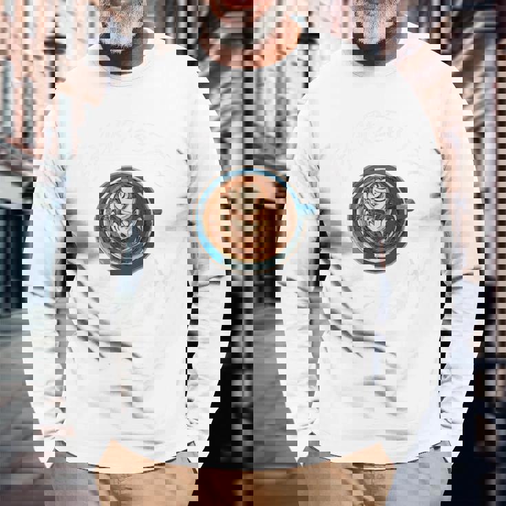 Barista Artista 社員カフェ用ラテアート 長袖Tシャツ 高齢者への贈り物