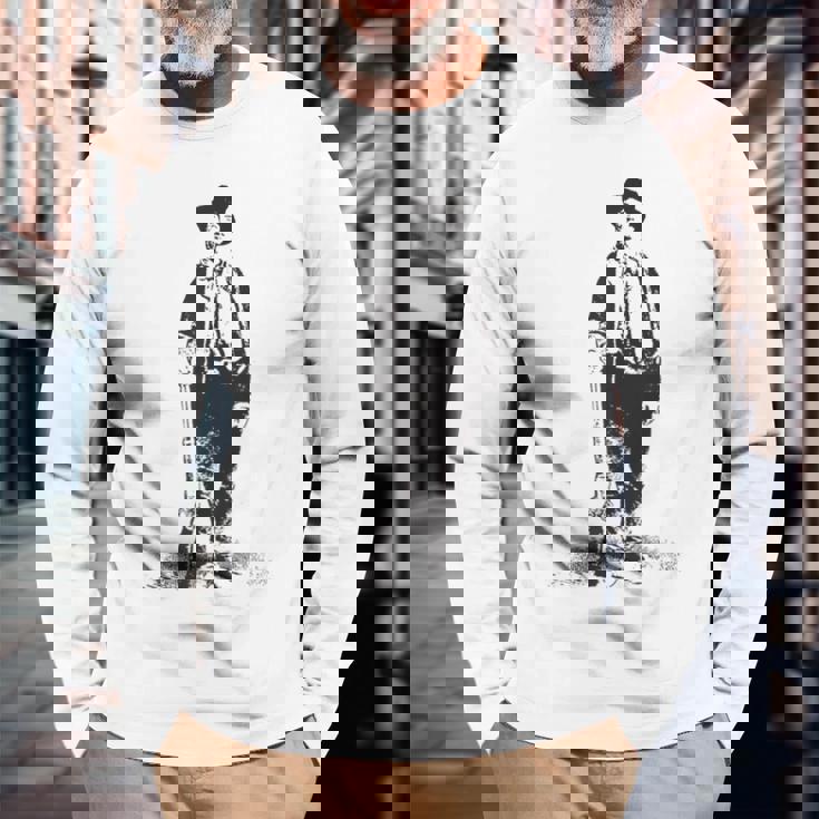 Billy Kid ガンスリンガー ガンファイターヒストリーワイルドウェストギフト 長袖Tシャツ 高齢者への贈り物