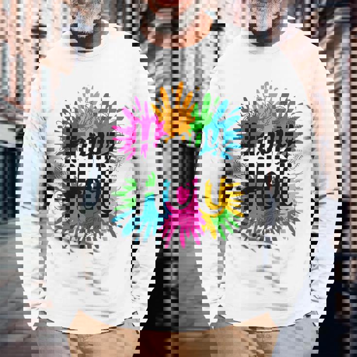 Bura Na Mano Holi Hai India Hindu Colors Happy Holi Festival 長袖Tシャツ 高齢者への贈り物