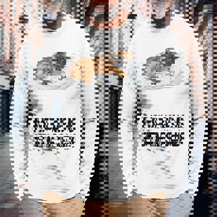 Cute Leonberger If You Love Me Let Meleep パジャマ 長袖Tシャツ 高齢者への贈り物