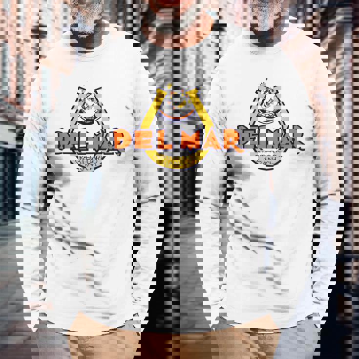 Del Mar スケートボードランチ 長袖Tシャツ 高齢者への贈り物