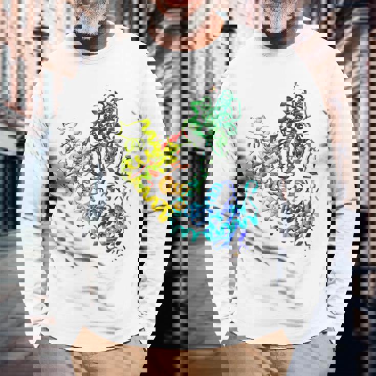 Dna ポリメラーゼ遺伝学 分子生物学 科学者 長袖Tシャツ 高齢者への贈り物