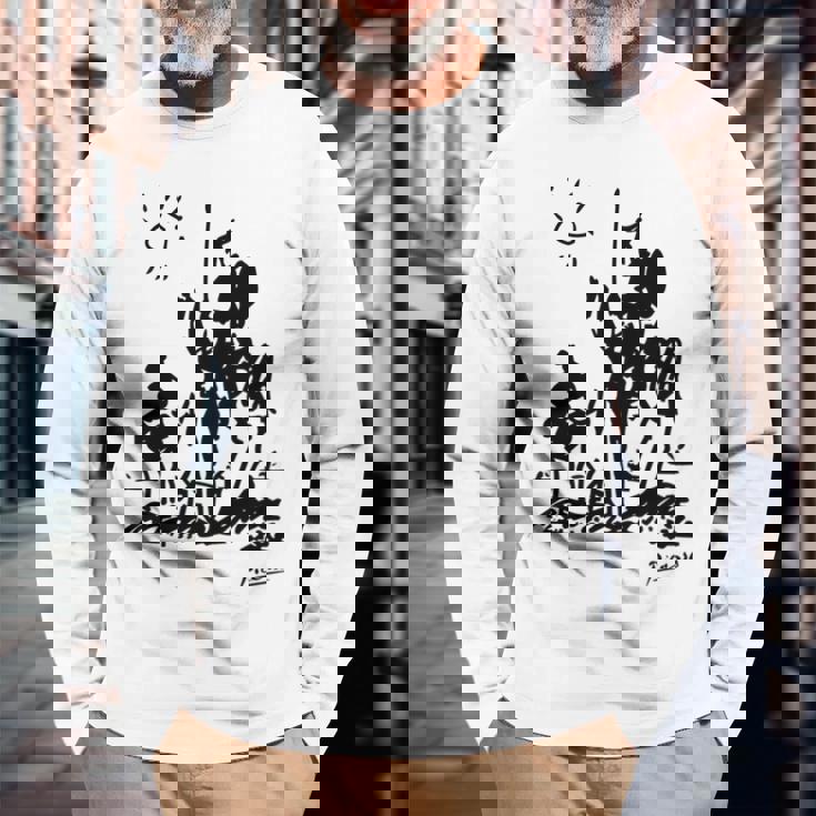 Don Quixote アートワーク 長袖tシャツ 長袖Tシャツ 高齢者への贈り物