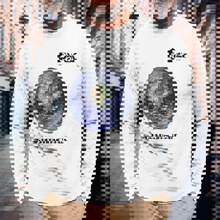 Esa 欧州宇宙機関 地球 46 億年 長袖Tシャツ 高齢者への贈り物