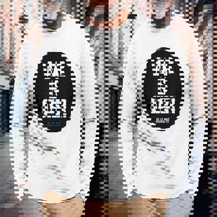 Exclusive War Is Over If You Want It 限定版 長袖Tシャツ 高齢者への贈り物