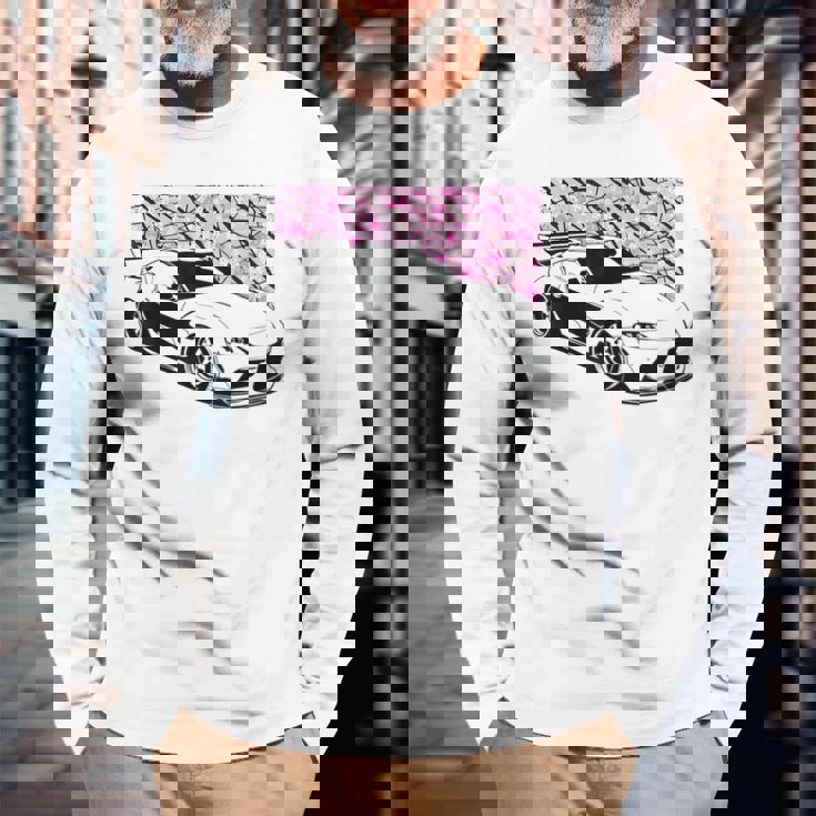 Jdm スープラ Mk5 Gr 桜 2Jz スタンスグラフィックtシャツ 長袖Tシャツ 高齢者への贈り物