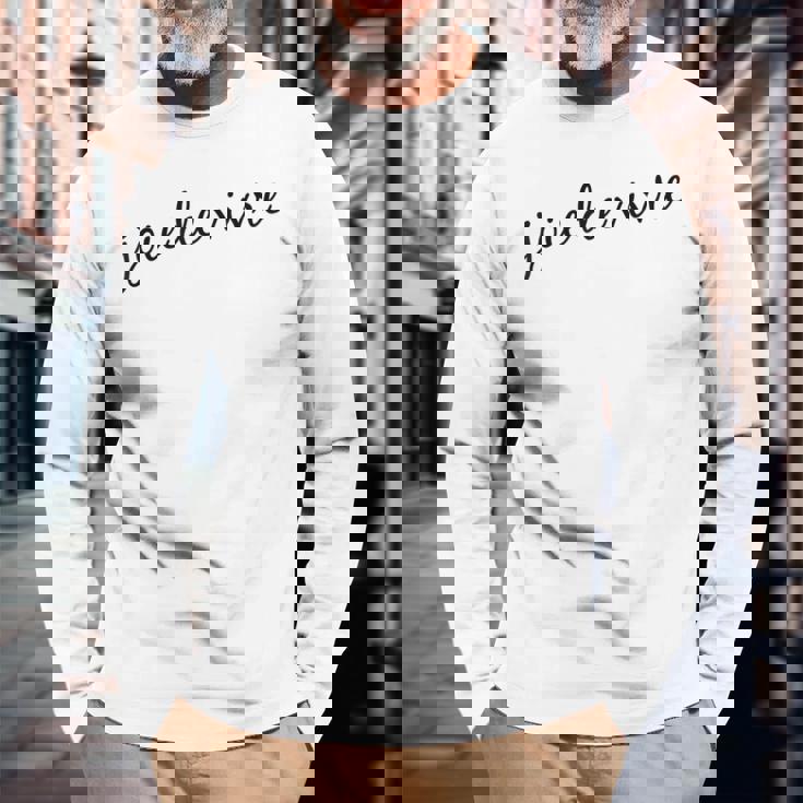 Joie Deivre フランス語の格言tシャツ 長袖Tシャツ 高齢者への贈り物