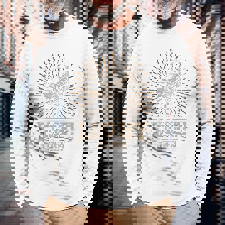 Light Crew シアターライティングテクニシャン ステージライティング 長袖Tシャツ 高齢者への贈り物