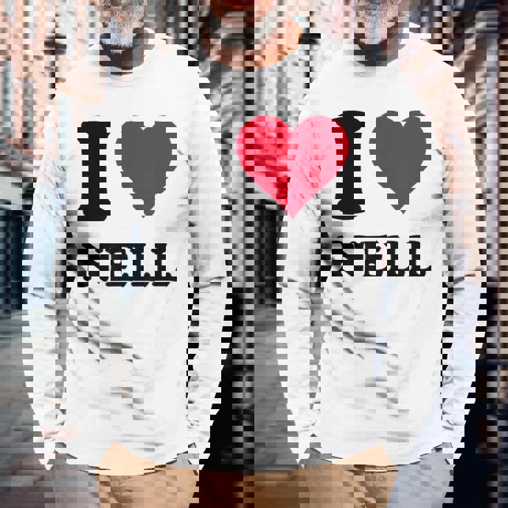 I Love Nell 長袖Tシャツ 高齢者への贈り物