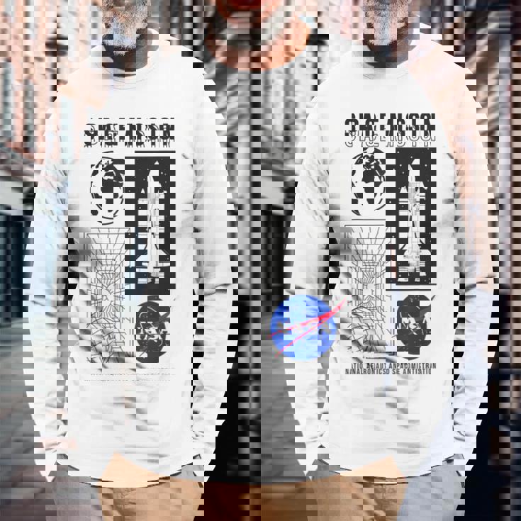 Nasa 宇宙ミッション・ディメンション 長袖Tシャツ 高齢者への贈り物