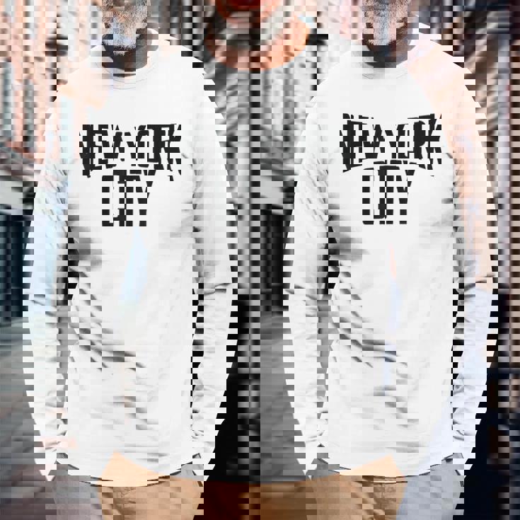 New York City Manhattan シャツ メンズ レディース 長袖Tシャツ 高齢者への贈り物