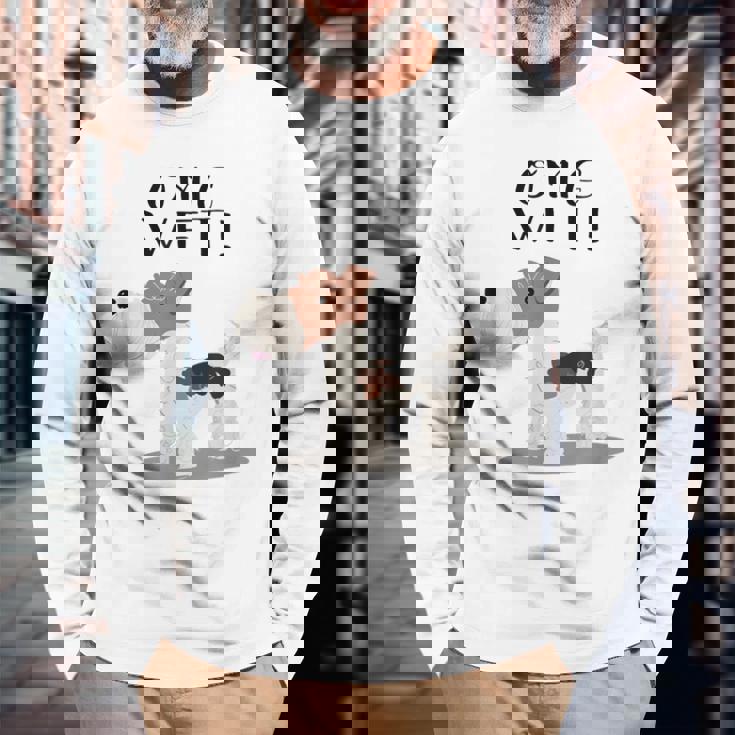 Omg Wft ワイヤーフォックステリアシャツ 長袖Tシャツ 高齢者への贈り物