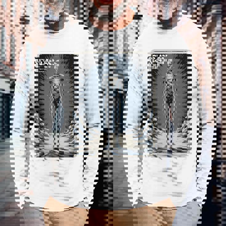 Scp-4666 ケター級ホラー伝承cp財団 長袖Tシャツ 高齢者への贈り物