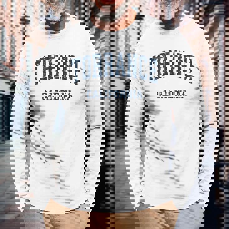 Torrance California Ca ビンテージ アスレチック スポーツデザイン 長袖Tシャツ 高齢者への贈り物