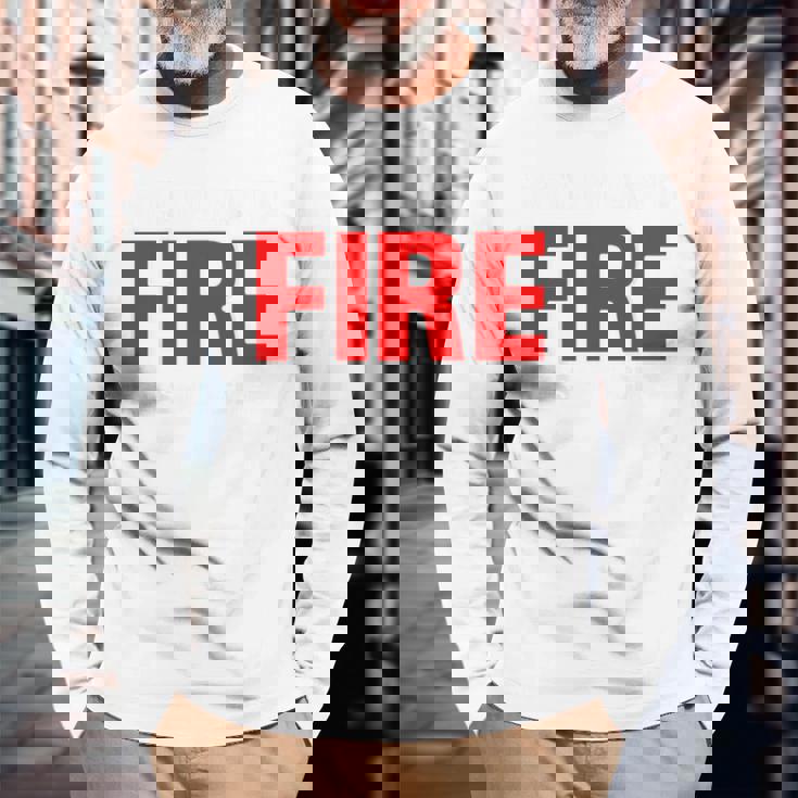 Wildland Hotshot Crew Fire Rescue Department 消防士 長袖Tシャツ 高齢者への贈り物