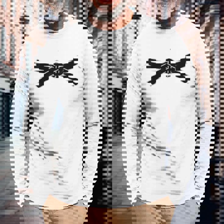 かっこいい日本武道空手柔道黒帯 長袖Tシャツ 高齢者への贈り物