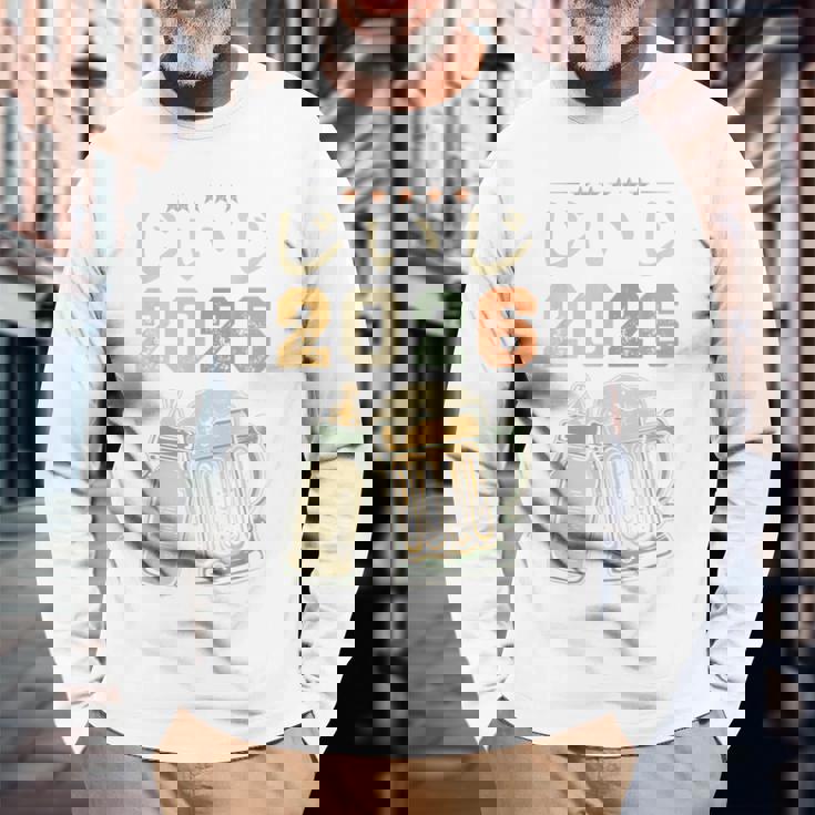 じいじ2026・今おじいちゃんです・おじいちゃんになりました・ベビーのお知らせ 長袖Tシャツ 高齢者への贈り物