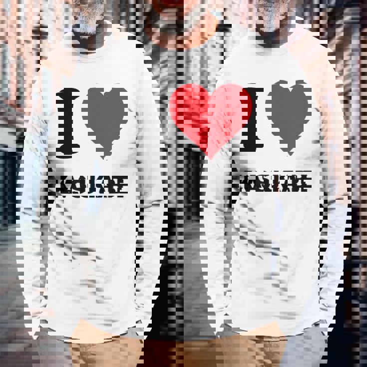 アイハート 春日部ジャパンラブ 日本土産 長袖Tシャツ 高齢者への贈り物