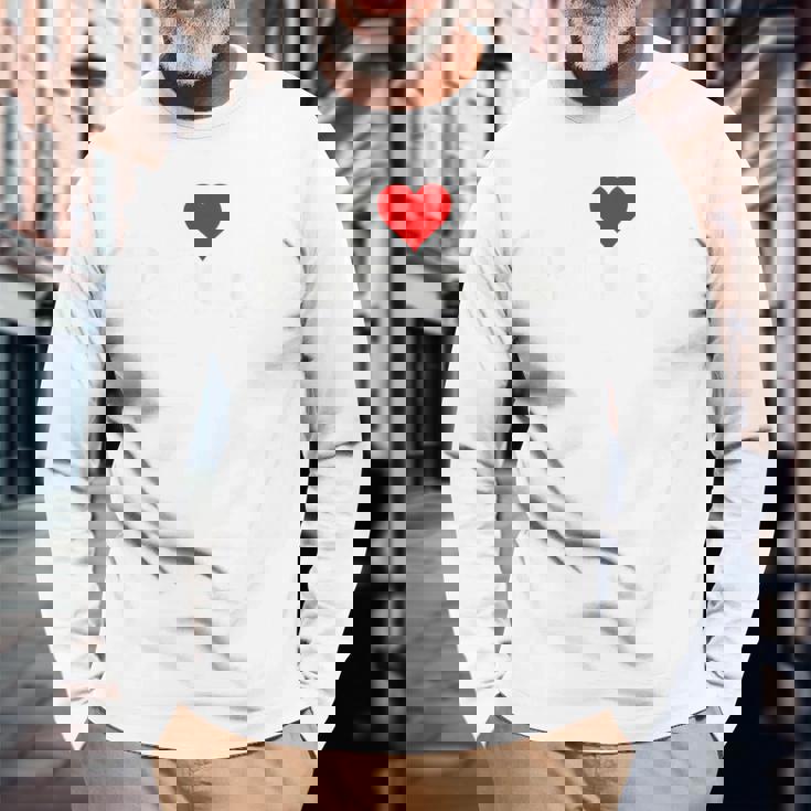 アイラブハートパタヤタイランド 長袖Tシャツ 高齢者への贈り物