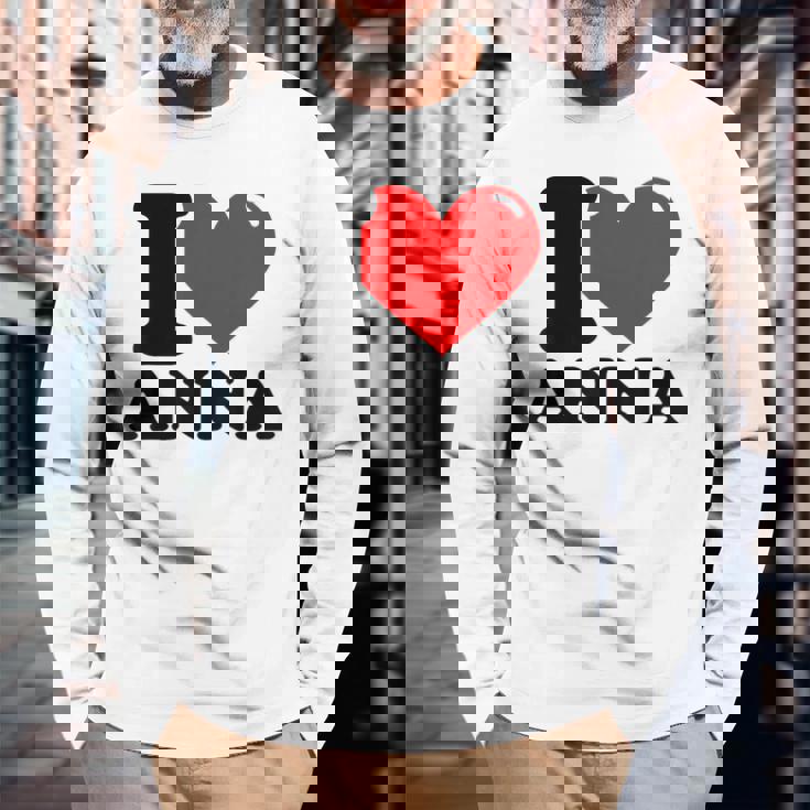 アイ・ラブ・アンナ 長袖Tシャツ 高齢者への贈り物