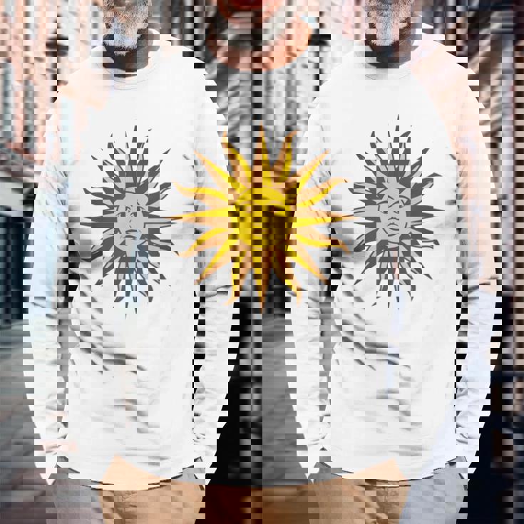 ウルグアイ ヘリテージ ヴィンテージ ウルグアイ人 5月の息子 長袖Tシャツ 高齢者への贈り物