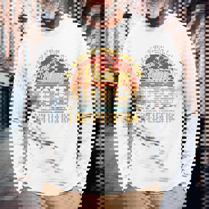 オンバック レトロ ヴィンテージ 1935年3月 91歳 91歳の誕生日 長袖Tシャツ 高齢者への贈り物