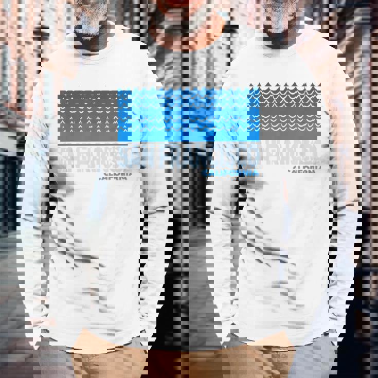 カリフォルニア州サンフランシスコ サンフランシスコ カリフォルニア アクアティック 長袖Tシャツ 高齢者への贈り物