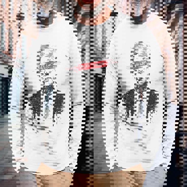 カルト指導者 反トランプ 反大統領 ドナルド・トランプ 長袖Tシャツ 高齢者への贈り物