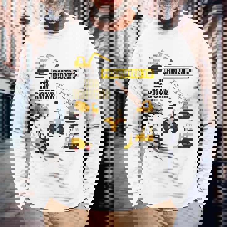 キッズ Big Brother ブルドーザーフォークリフトショベルに昇進。 長袖Tシャツ 高齢者への贈り物