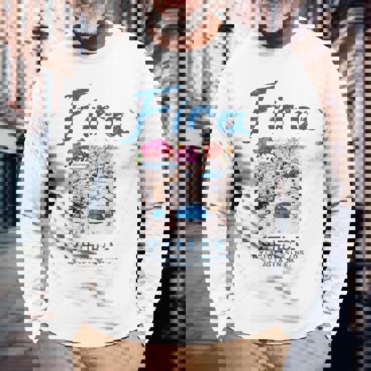 ギリシャ フィラ Thera ヴィンテージ ギリシャ 長袖Tシャツ 高齢者への贈り物