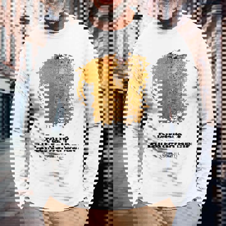 グスタフ・クリムト作 アデル・ブロッホバウアー・グランジの肖像 長袖Tシャツ 高齢者への贈り物