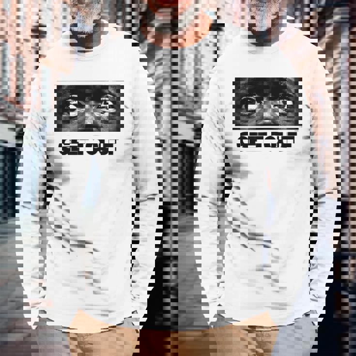 ゲット・アウト・アイズ 長袖Tシャツ 高齢者への贈り物