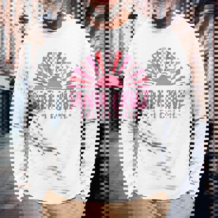 サンタクルーズ カリフォルニアサンライズ カリフォルニア州サンタクルーズ 長袖tシャツ 長袖Tシャツ 高齢者への贈り物